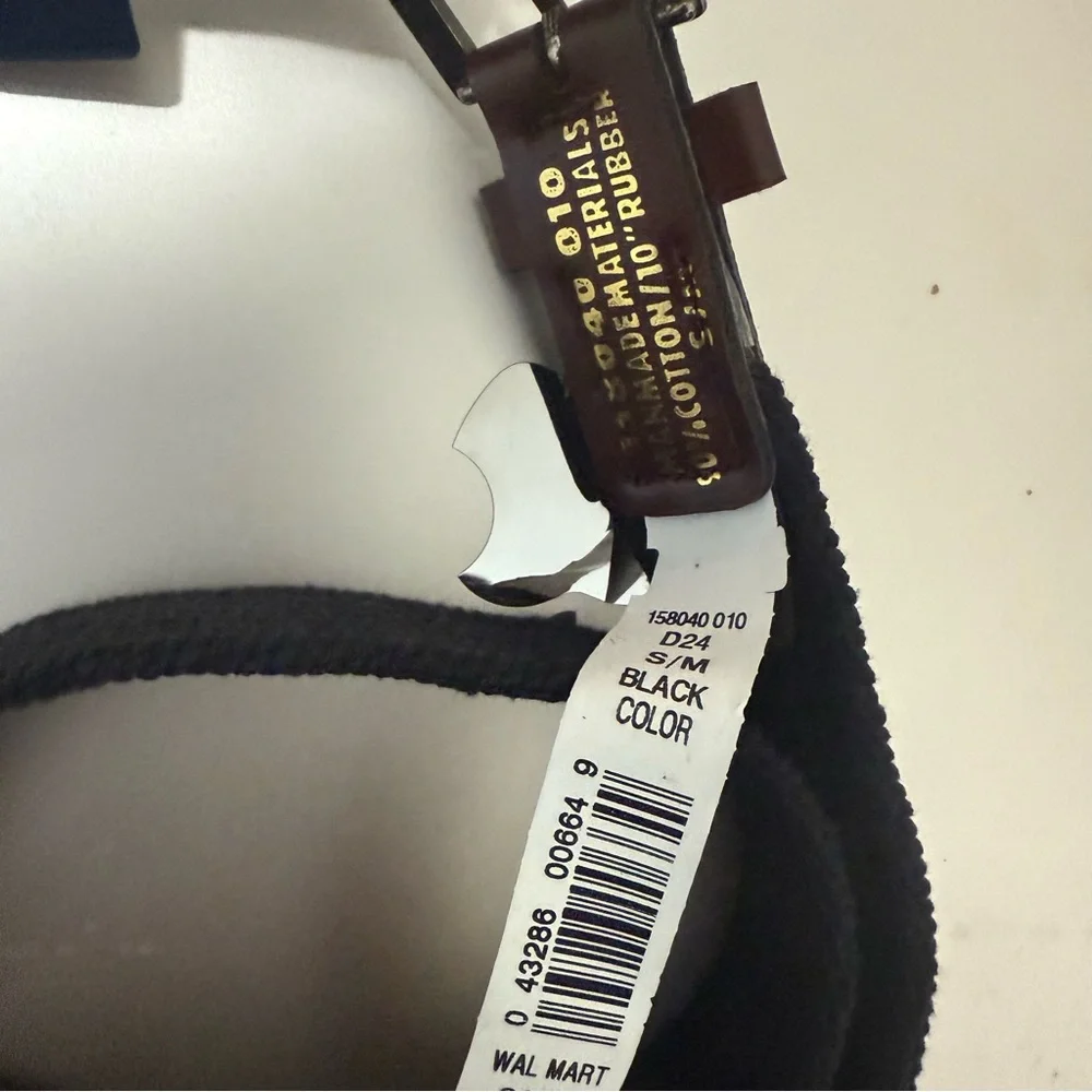 Faded Glory Kid's Black Stretch Woven Belt S/M